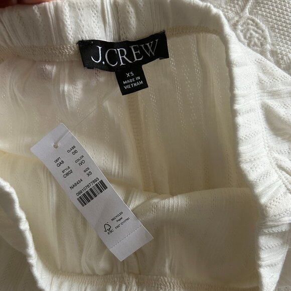 J.Crew Ivory Pointelle Pant (XS) - NEW with tags - Picture 3 of 4